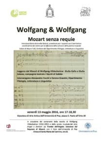 13 maggio 2016 – Wolfgang & Wolfgang: Mozart senza requie