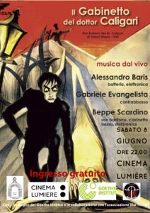 08 giugno 2019 - Sonorizzazione live del film Das Cabinet des Dr. Caligari di Robert Wiene